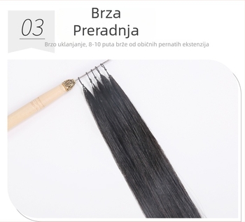 Produženje kose od pravih ljudskih vlasi - set od 3 snopa