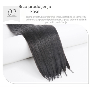 Produženje kose od pravih ljudskih vlasi - set od 3 snopa