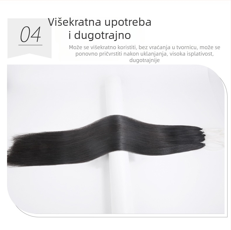 Produženje kose od pravih ljudskih vlasi - set od 3 snopa