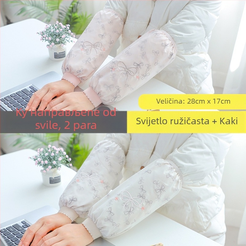 Pregača s rukavima, korejski model, vodootporna, otporna na mrlje, izdržljiva za posao