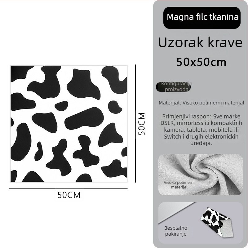Torbica za kozmetiku za kućno skladištenje, filc materijal, geometrijski uzorak, bez podstave, gradska jednostavnost