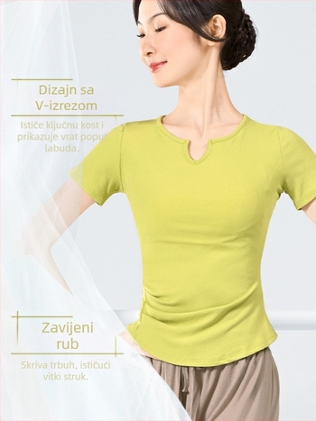 Ženski baletni bodi s dugim rukavima – Modal viskoza 92% materijal