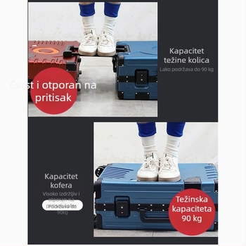 Putni kofer od ABS materijala, Otvaranje na zip, Univerzalni kotači, Zaključavanje, Težina 4 kg