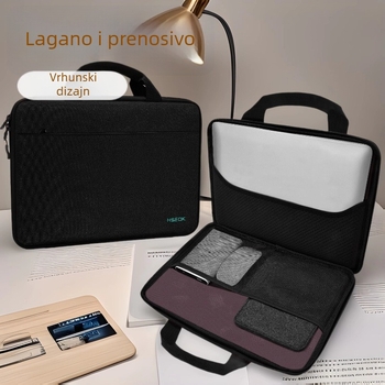 HSEOK zaštitna futrola za laptop – vodootporna, otporna na udarce, ultra lagana, poliester, gradski stil