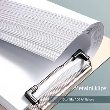 A4 PVC klip ploča za učenike, model 3860, okomito