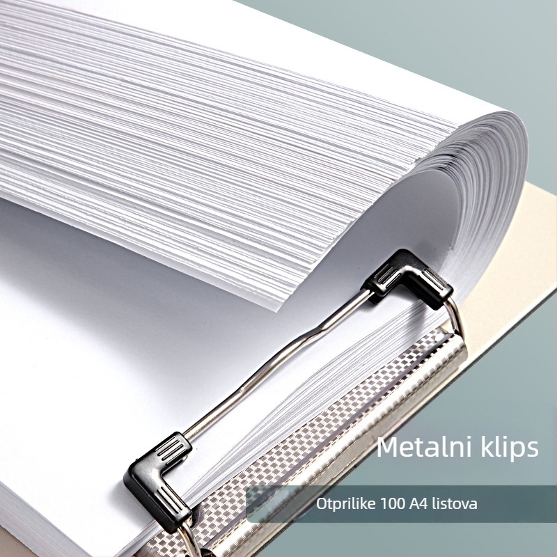 A4 PVC klip ploča za učenike, model 3860, okomito