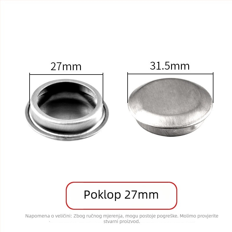 Nehrđajući čelični zátka za sudoper 3116, moderan minimalistički stil, neto težina 4–14 g