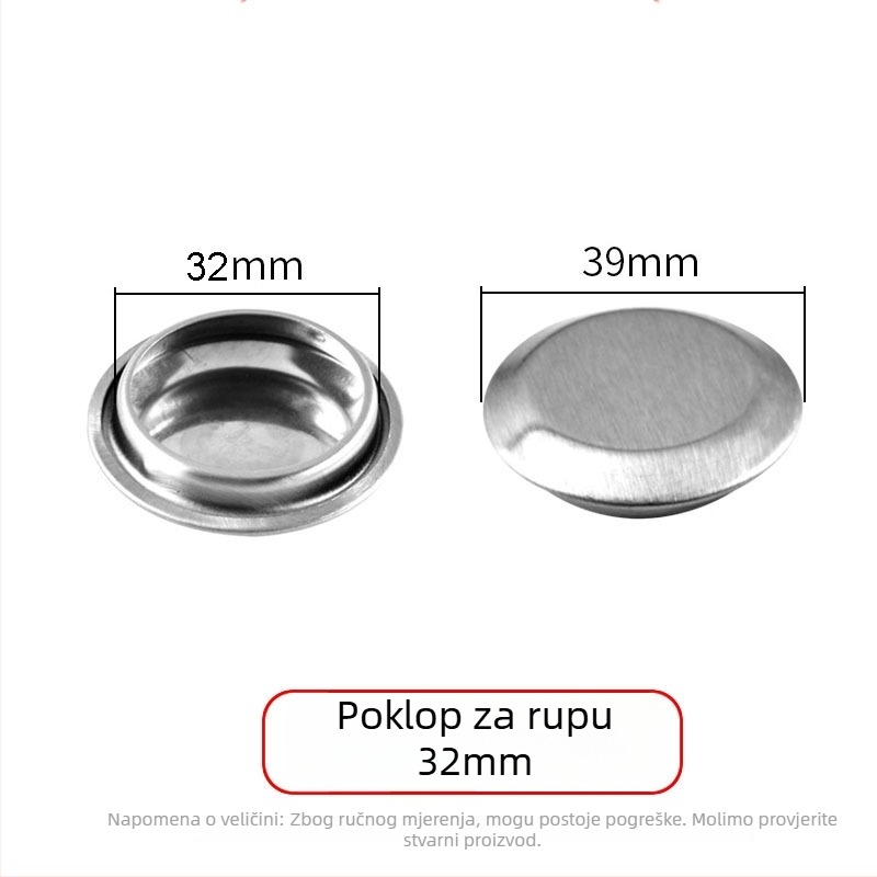 Nehrđajući čelični zátka za sudoper 3116, moderan minimalistički stil, neto težina 4–14 g