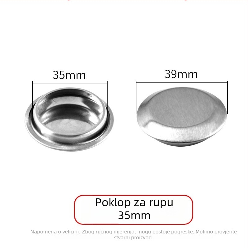 Nehrđajući čelični zátka za sudoper 3116, moderan minimalistički stil, neto težina 4–14 g
