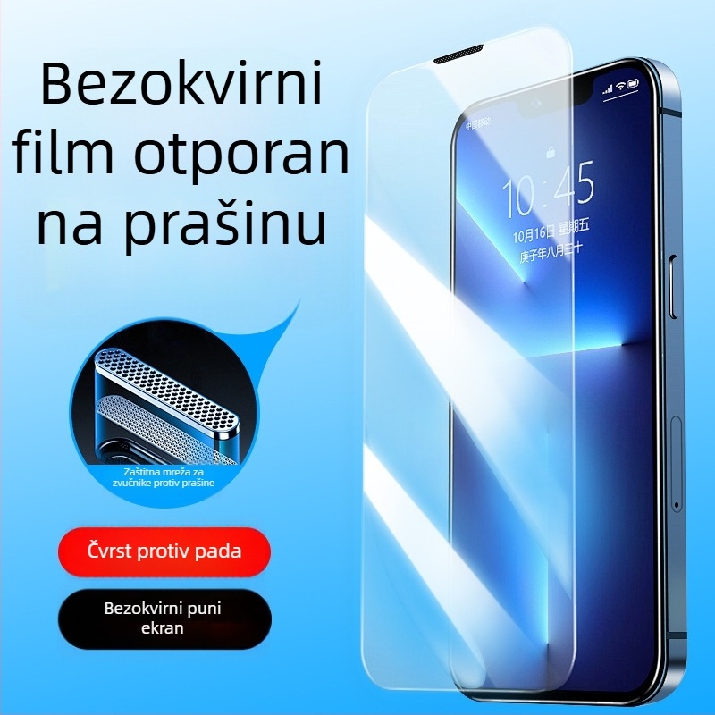 Zaštitno staklo zaslona s anti-peepom i zaštitom od pada za iPhone 11–14 Pro/Max