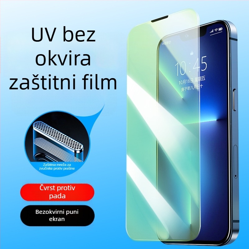 Zaštitno staklo zaslona s anti-peepom i zaštitom od pada za iPhone 11–14 Pro/Max