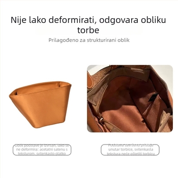 Unutarnja podstava za Picotin 18 košaru, acetatni saten, vodootporna, proširivi skladišni prostor, kućna upotreba