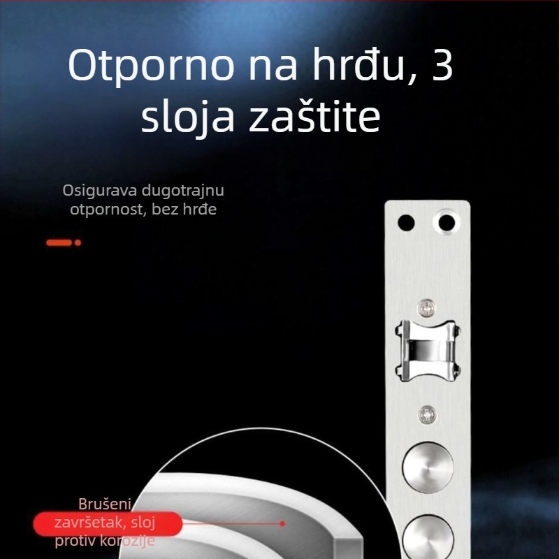 Set brava za vrata protiv krađe, univerzalno nehrđajuće čelično tijelo, kuglični mehanizam, Colorful marka, model Default item