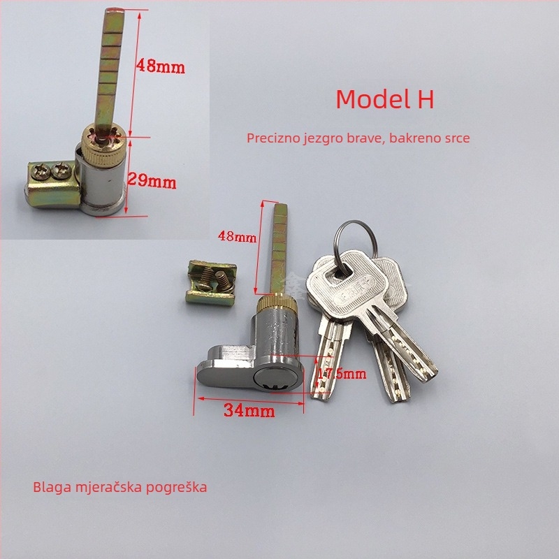 Cilindar za vrata, materijal: bakar, Paragraph A model, Xin Buck, za sobna vrata, moderan stil