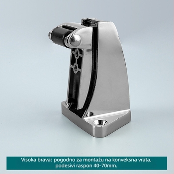 Ugradbena brava za vrata – cink legura, model JNM-DX1178, moderan minimalistički stil, mogućnost prilagodbe