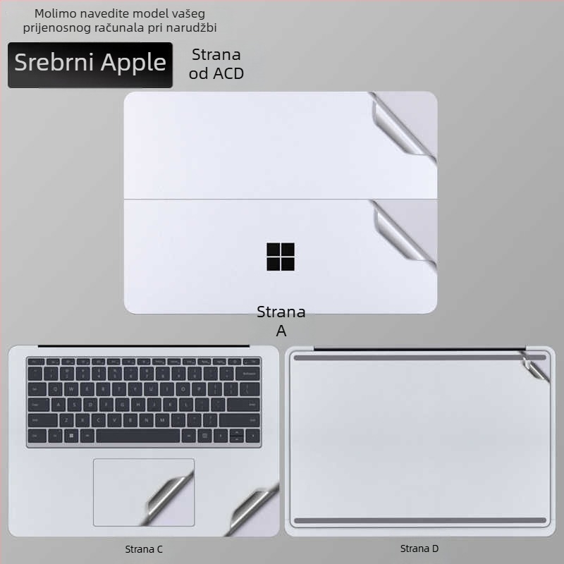 Surface Laptop Studio2 zaštitni film za kućište, PVC materijal, posvećeni film, za Microsoft Notebook
