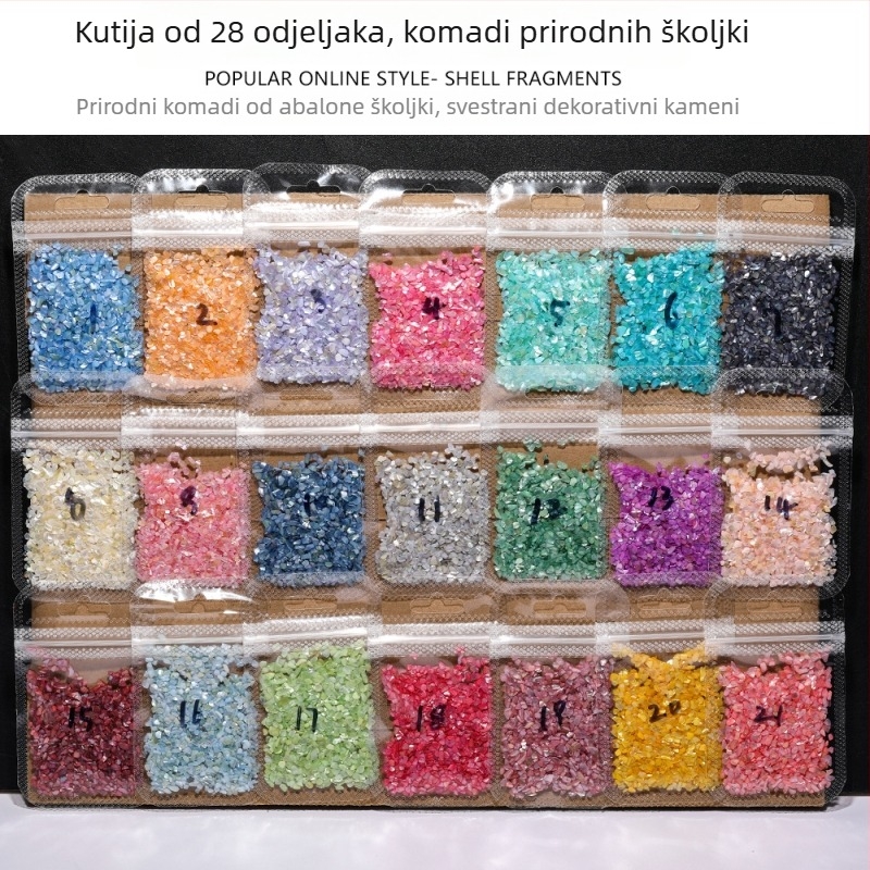 DIY nakit i dodaci — Materijal: školjka, Prirodni uzorak školjke, Površinska obrada kapljicama ulja, Starinski stil, Proljeće 2025