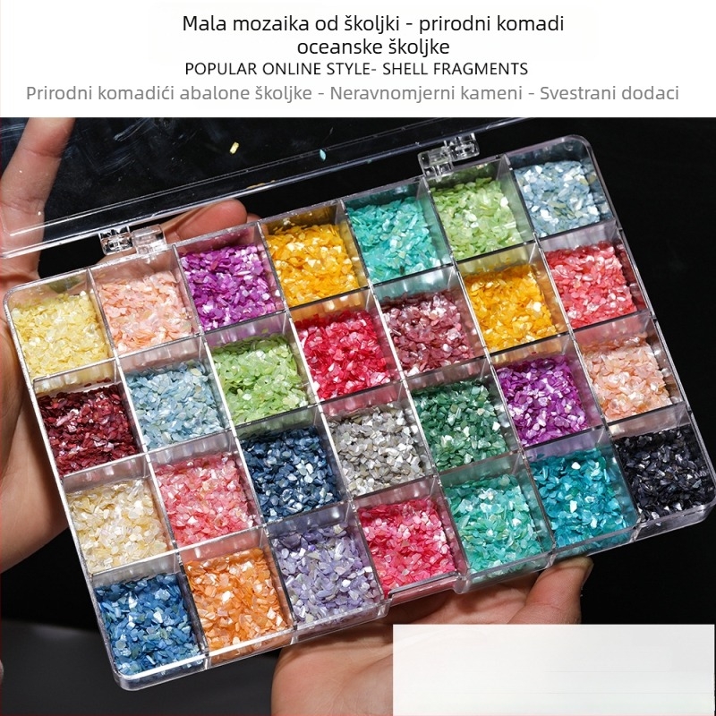 DIY nakit i dodaci — Materijal: školjka, Prirodni uzorak školjke, Površinska obrada kapljicama ulja, Starinski stil, Proljeće 2025