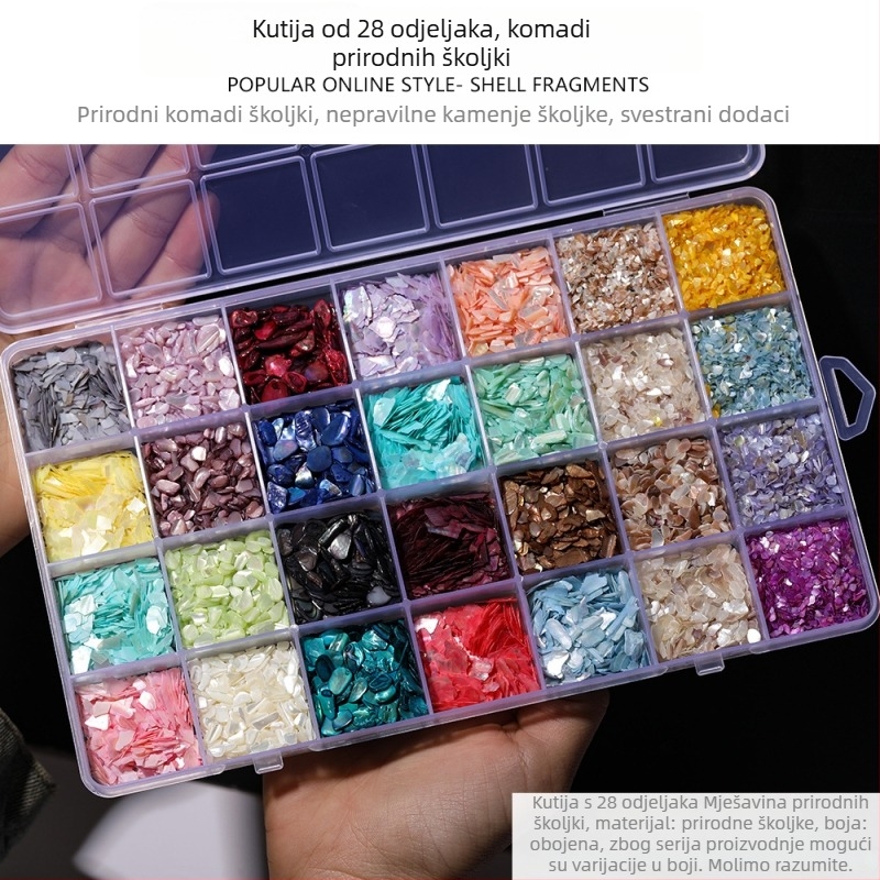 DIY nakit i dodaci — Materijal: školjka, Prirodni uzorak školjke, Površinska obrada kapljicama ulja, Starinski stil, Proljeće 2025