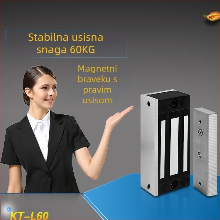 KOB KT-L60 magnetski zaključav za elektronički nadzor pristupa, elektromagnetni zaključav, nosivost 60 kg, napajanje 12V/24V