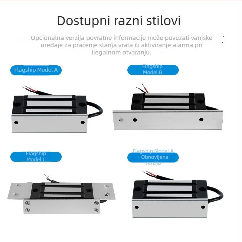 KOB KT-L60 magnetski zaključav za elektronički nadzor pristupa, elektromagnetni zaključav, nosivost 60 kg, napajanje 12V/24V