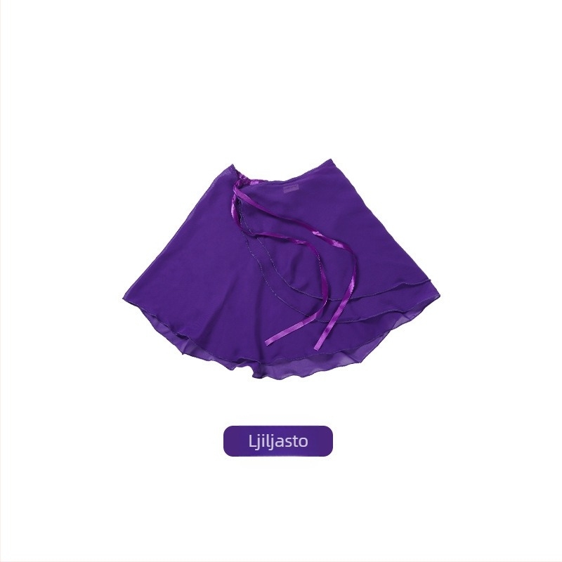 Baletna suknja za vježbanje, kineski stil, svježa i slatka, šifon glavni materijal >95%, obrada visokim temperaturama, Zima 2024