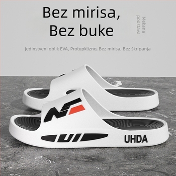 Muške slide sandale – PVC gornji dio, PVC đon, injekcijski oblikovan đon, slip-on, ljetna casual obuća