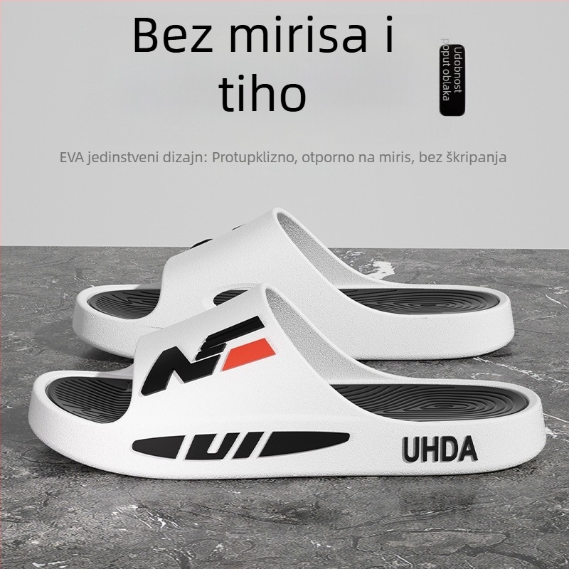 Muške slide sandale – PVC gornji dio, PVC đon, injekcijski oblikovan đon, slip-on, ljetna casual obuća