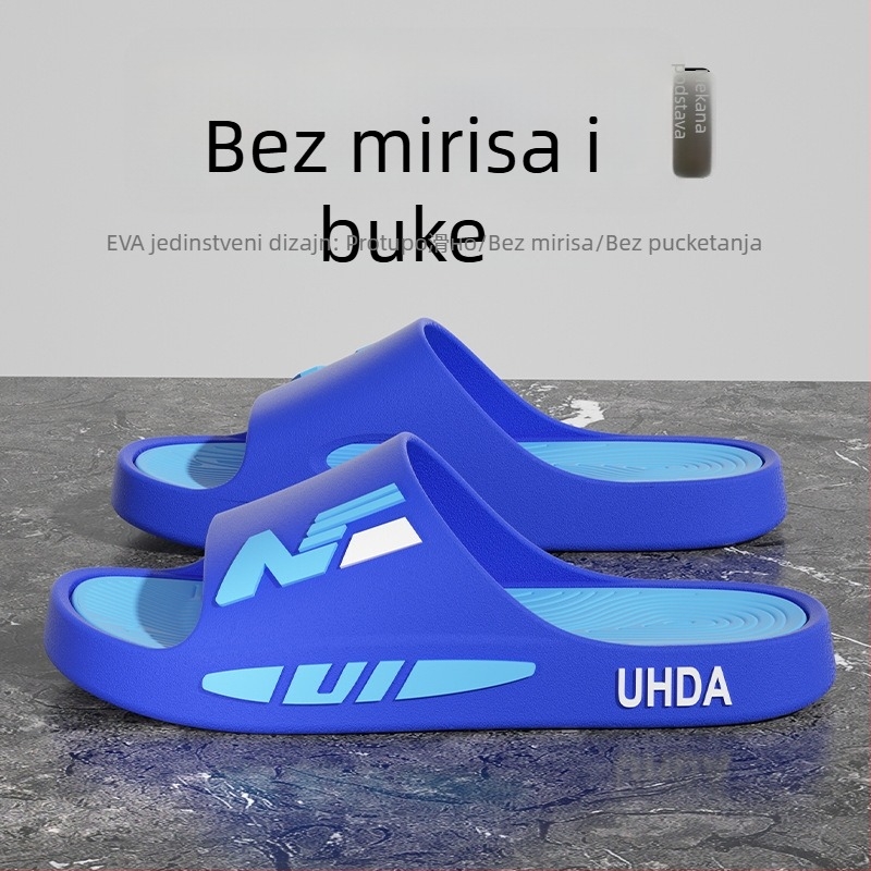 Muške slide sandale – PVC gornji dio, PVC đon, injekcijski oblikovan đon, slip-on, ljetna casual obuća