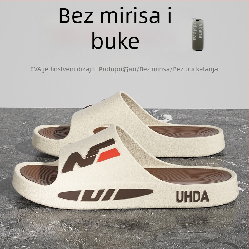 Muške slide sandale – PVC gornji dio, PVC đon, injekcijski oblikovan đon, slip-on, ljetna casual obuća