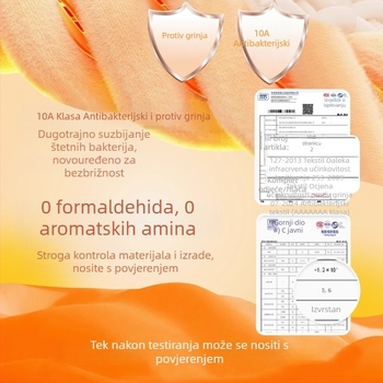Muški termalni komplet od pamuka – antibakterijski, održava toplinu, 90–95% pamuk, srednje debljine 161–180 g/m², dugi rukav, okrugli vrat, dvodijelni komplet