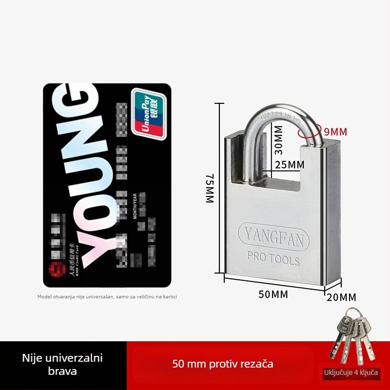 Katanac za ormariće – Sail, željezni Half Pack model, kućna upotreba, moderan stil