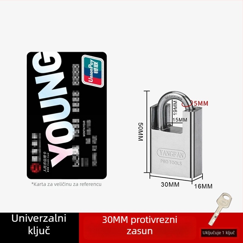 Katanac za ormariće – Sail, željezni Half Pack model, kućna upotreba, moderan stil