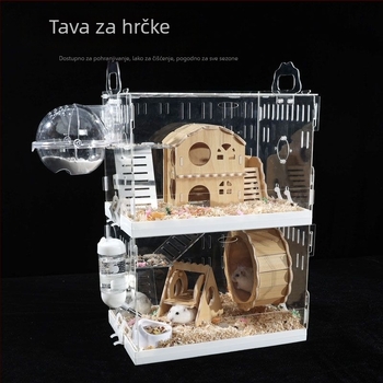 Kavez za hamstere, plastičan, marka Powerful factory, pogodan za hamstere