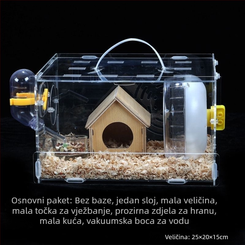 Kavez za hamstere, plastičan, marka Powerful factory, pogodan za hamstere