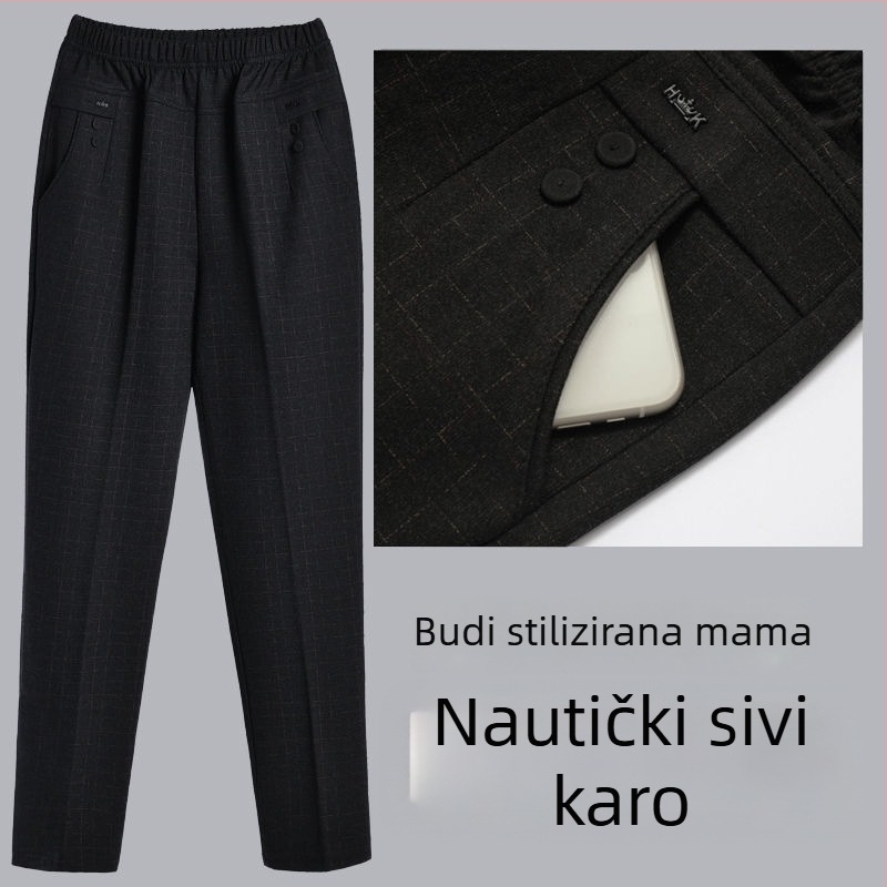 Ženske ravne dugačke hlače, patchwork stil, casual odjeća, proljeće 2024