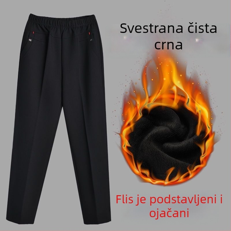 Ženske ravne dugačke hlače, patchwork stil, casual odjeća, proljeće 2024