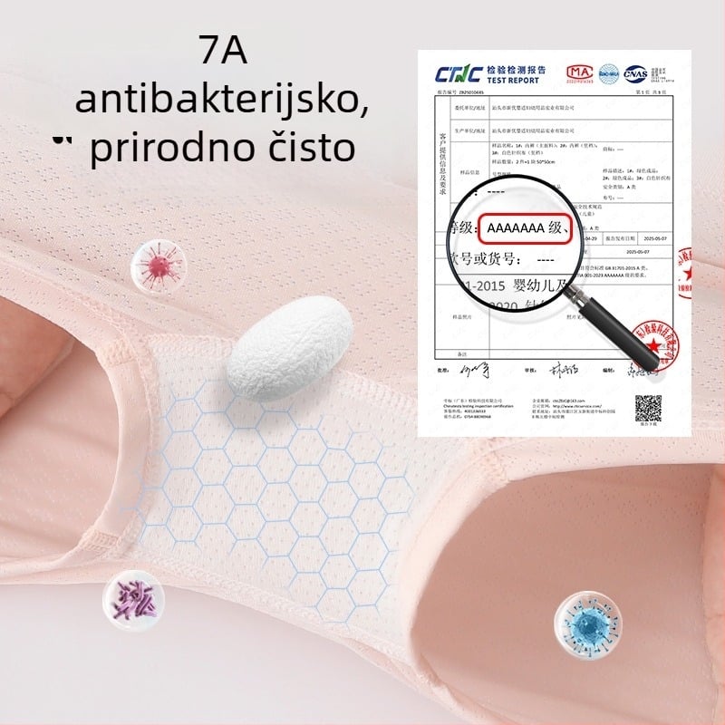 Djevojačke bokserice za proljeće 2025, viskozna 90%, sigurnosna klasa A, za djecu 3–8 godina