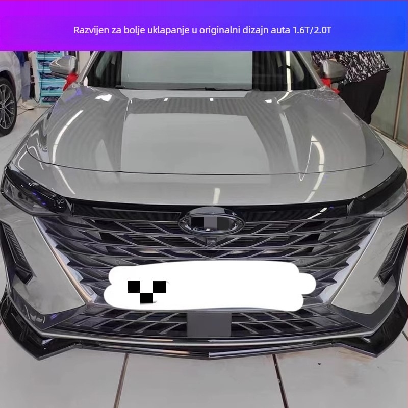 Prednji poklopac logotipa i dekorativni trak grile za Arrizo 8 – Plastika, montaža na branik, kompatibilno s Arrizo 8 2023–2024