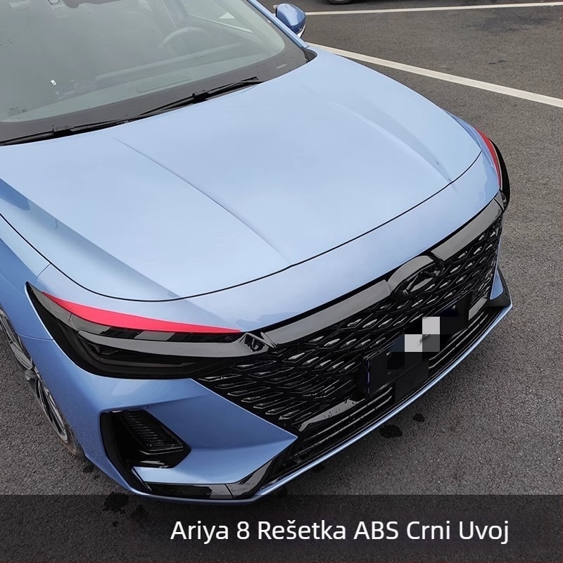 Prednji poklopac logotipa i dekorativni trak grile za Arrizo 8 – Plastika, montaža na branik, kompatibilno s Arrizo 8 2023–2024
