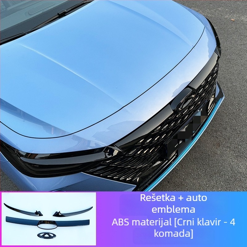 Prednji poklopac logotipa i dekorativni trak grile za Arrizo 8 – Plastika, montaža na branik, kompatibilno s Arrizo 8 2023–2024