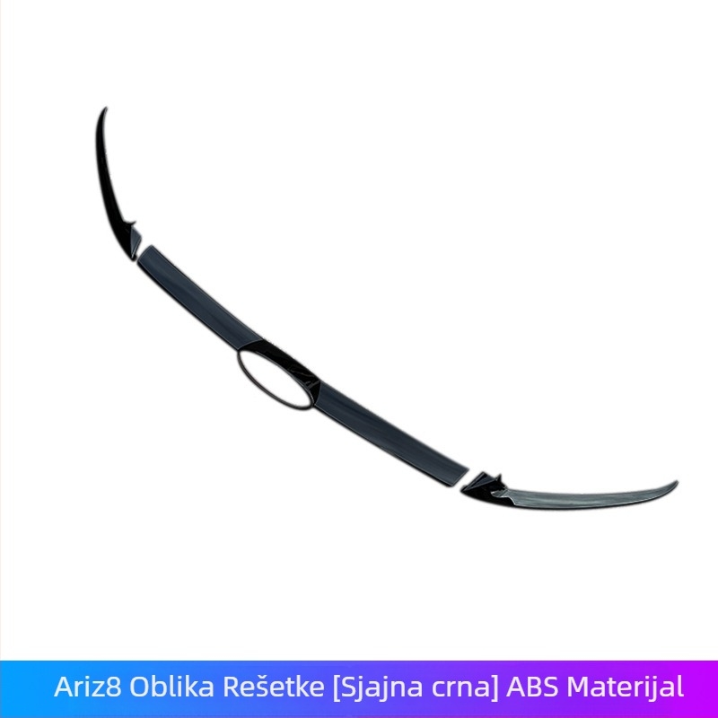 Prednji poklopac logotipa i dekorativni trak grile za Arrizo 8 – Plastika, montaža na branik, kompatibilno s Arrizo 8 2023–2024