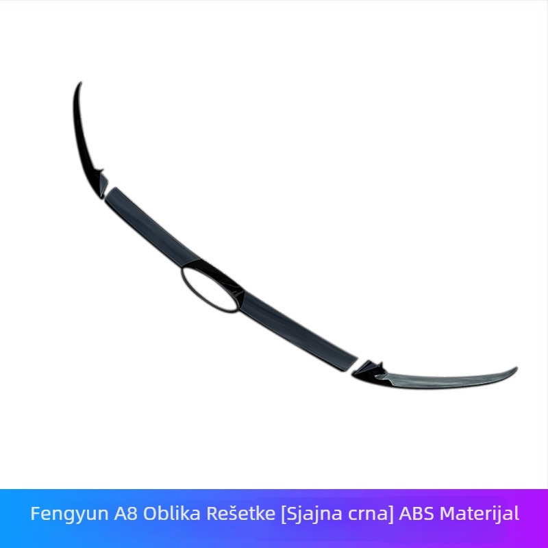 Prednji poklopac logotipa i dekorativni trak grile za Arrizo 8 – Plastika, montaža na branik, kompatibilno s Arrizo 8 2023–2024