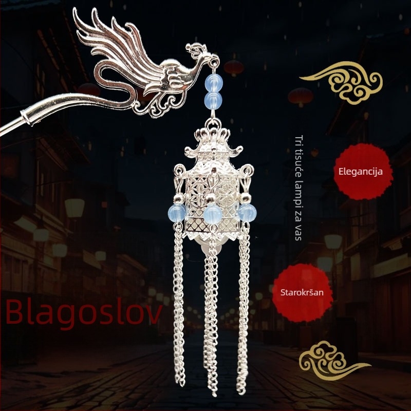 Klip za kosu od legure, nacionalni stil, geometrijski dizajn, elektroplatiranje, pojedinačno pakirano, zimsko izdanje 2025