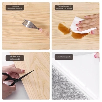 Zidna naljepnica od XPE pjene, vodootporna, kvadratni uzorak, 1 komad, za dnevni boravak, moderni minimalistički stil.