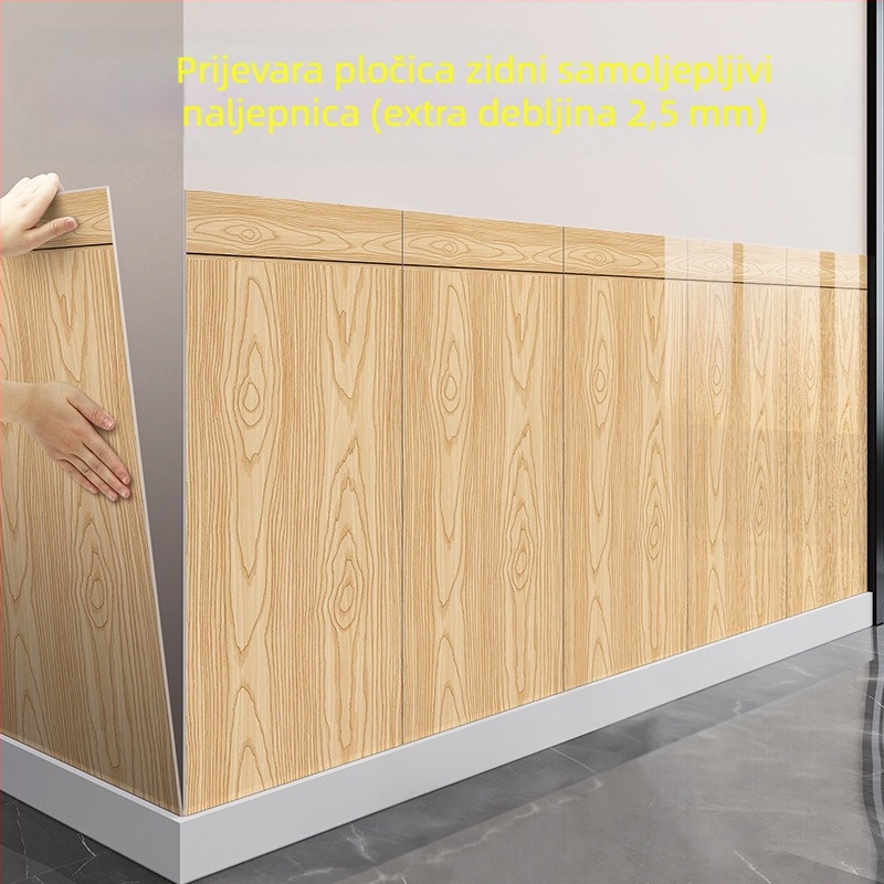 Zidna naljepnica od XPE pjene, vodootporna, kvadratni uzorak, 1 komad, za dnevni boravak, moderni minimalistički stil.