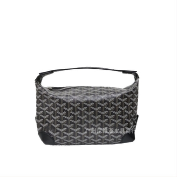 Kožna neseser za kozmetiku za putovanja, uzorak s literama, podstava od platna, cross-body dizajn, unisex