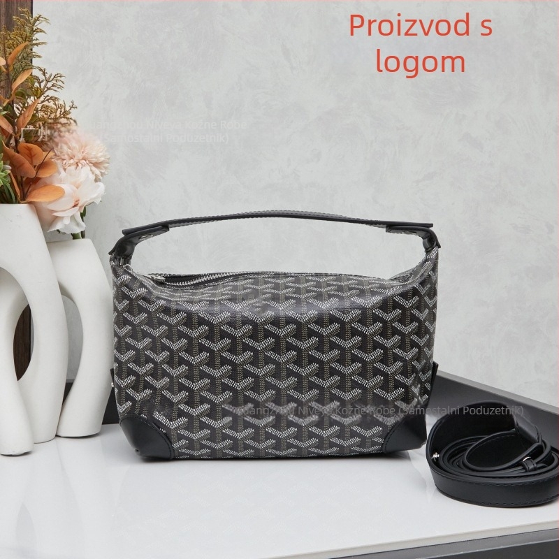 Kožna neseser za kozmetiku za putovanja, uzorak s literama, podstava od platna, cross-body dizajn, unisex