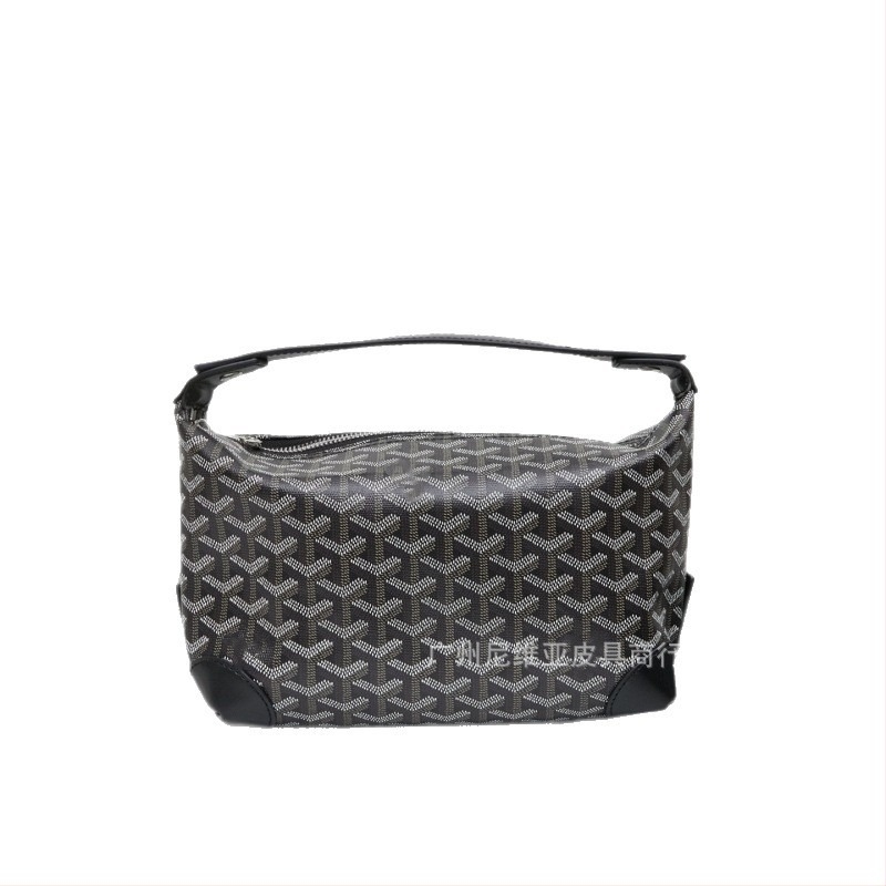 Kožna neseser za kozmetiku za putovanja, uzorak s literama, podstava od platna, cross-body dizajn, unisex