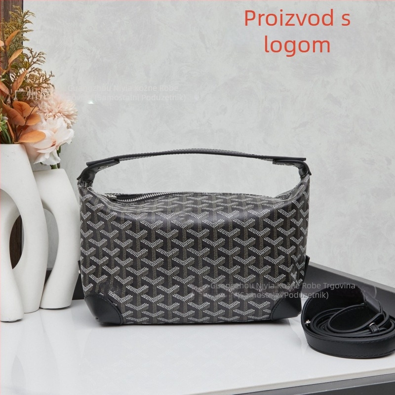 Kožna neseser za kozmetiku za putovanja, uzorak s literama, podstava od platna, cross-body dizajn, unisex